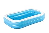 Bestway 54006 Piscine gonflable rectangulaire familiale translucide 262 x 175 x 51 cm