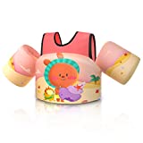 Rrtizan Enfants Gilet de Flottement de Natation, Dispositif de Flottaison pour Bébé, Aides à la Formation de Natation pour Garçons/Filles de 2 à 5 Ans, 14-30KG (Rosee)