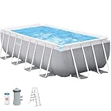 Intex 4 Ensemble de Piscine rectangulaire avec Cadre de Prisme Multicolore 2 m x 1,22 m