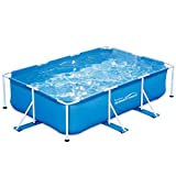 Summer Waves - Piscine Tubulaire rectangulaire - 3x2,01x0,75m - Bleue
