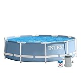 Intex Kit de Piscinette tubulaire Bleu Givré 305 x 305 x 76 cm 4500 L 28702NP