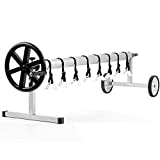 Système enrouleur mobile Zelsius en acier inoxydable - Pour couvertures et bâches solaires pour piscine de 300 à 570 cm