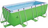 JILONG JL-17525FR - Piscine Hors sol Tubulaire - Gamme Passat - Robuste et de Qualité - Vert