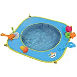 LUDI - Piscine pour bébé à la plage. Dès 10 mois. Inclus 9 jouets de plages. Structure pop-up légère, se plie et se range facilement. Dimensions : 72 x 72 x 16 cm - réf. 2202
