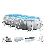 INTEX Kit piscine Prism Frame ovale 5.03 x 2.74 x 1.22 m