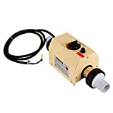 Ukiki Chauffage de Piscine 48mm 2kw Chauffage Electrique de Piscine 220v Spa Thermostat de Piscine Chauffe Eau Chauffage de Piscine Thermostat Contrôle de la Température de l'eau Piscine