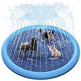 Raxurt Piscine pour Chien, 170cm antidérapant, arrosage pour chiens, épais, durable, piscine pour animaux, jouets d'eau d'été Extérieur, XXL