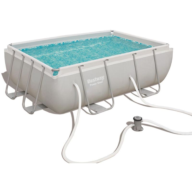 Kit piscine tubulaire Bestway POWER FRAME POOLS rectangulaire 282 x 196 x 84cm